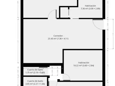Departamento en Alquiler de 3 dormitorios