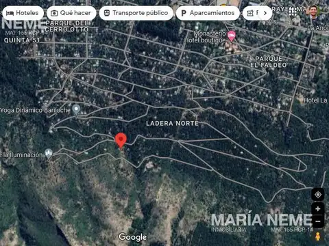 Terreno Ladera Norte - Cerro Otto - San Carlos de Bariloche -1320 m2