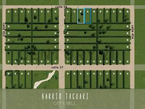 26 entre 453 y 454. Lote en Venta, City Bell.