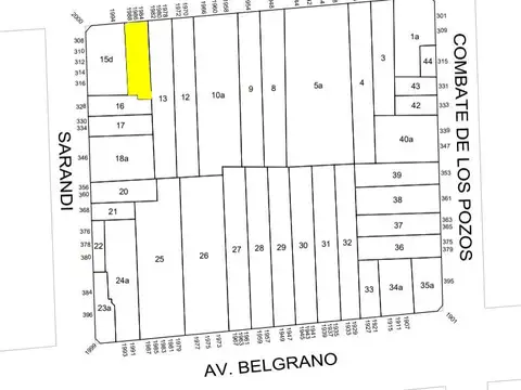 Terreno Venta Balvanera - PB   10 pisos   2 retiros - Incidencia D305/m2