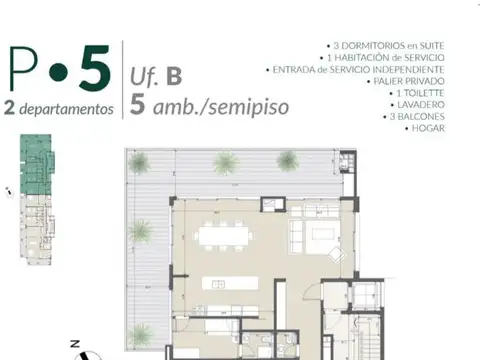 Departamento en Venta en Nordelta Puerto Escondido, USD 1.368.000