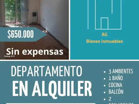 Alquiler departamento 2 dormitorios cochera Moron