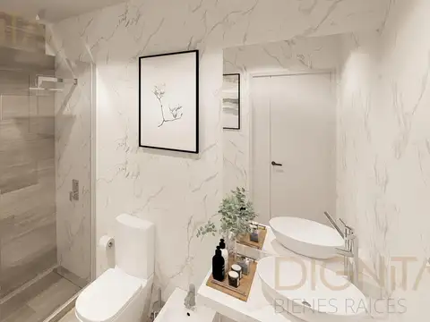 Departamento Monoambiente con 1 baño