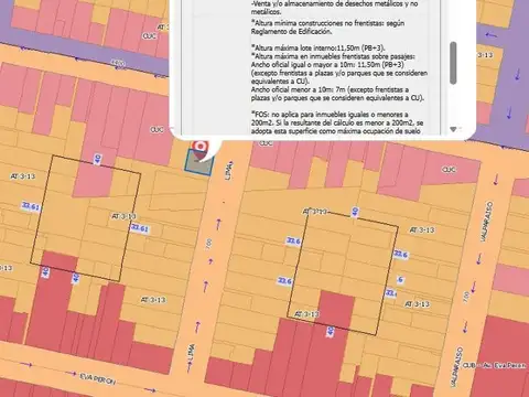 Terreno en Venta 10  mts Frente