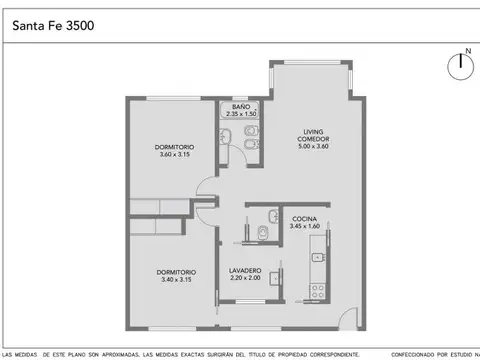 Departamento en Venta de 3 ambientes