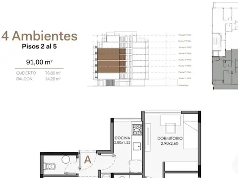 Departamento en Venta en Coghlan, USD 264.000