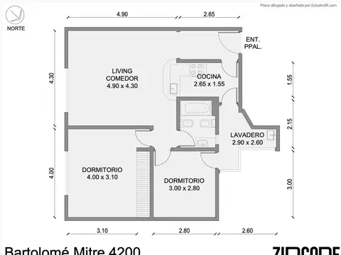 Departamento en Venta de 3 ambientes