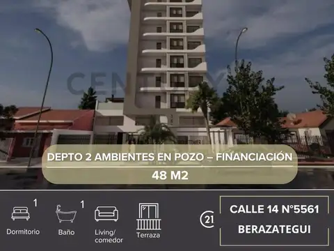 DEPARTAMENTO 2 AMBIENTES EN POZO – FINANCIACIÓN | BERAZATEGUI