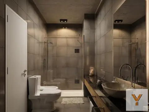 Departamento 2 ambientes con 1 baño