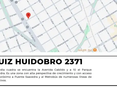 Departamento en Venta de 2 ambientes