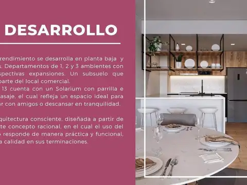 Departamento en Venta de 1 dormitorio
