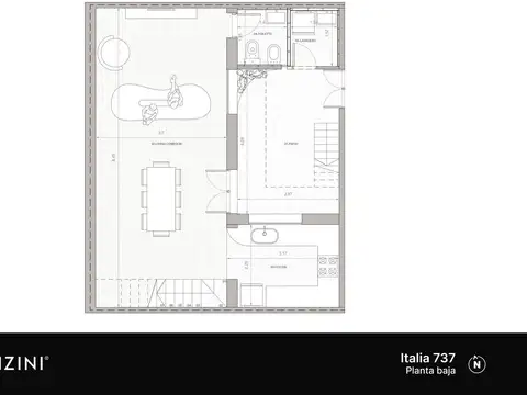 Casa 5 ambientes con 2 baños