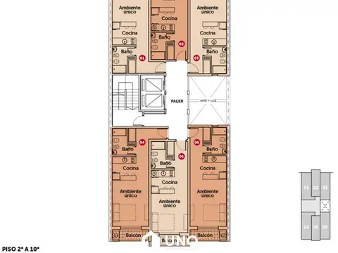 Departamento en Venta de Monoambiente