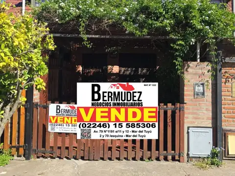 Venta Dúplex 3 Ambientes En Mar Del Tuyú A Una Cuadra Del Mar Calle 1 Entre 60 Y 61