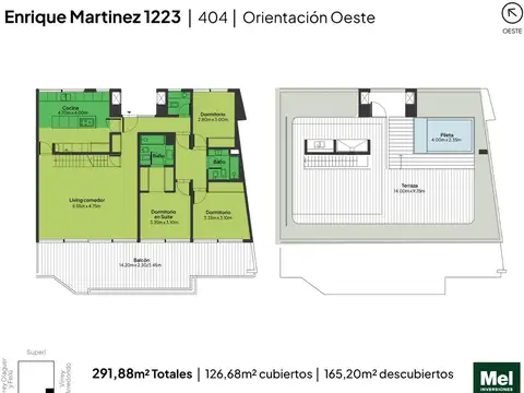 Enrique Martinez 1200, Piso 4°