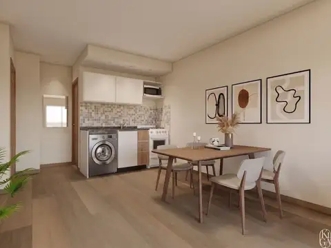 Departamento 2 ambientes con 1 baño