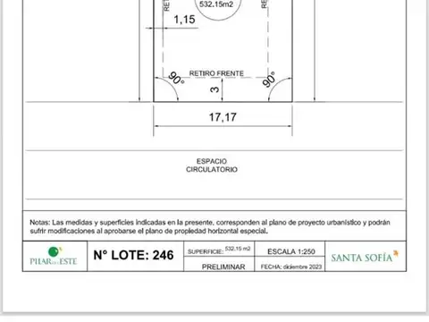 Terreno en Venta en Pilar Del Este, USD 32.000