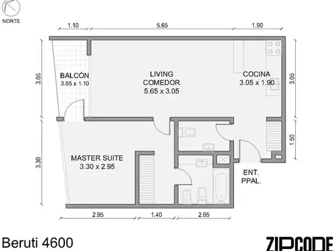 Departamento en Venta de 2 ambientes