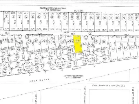 Terreno en Venta en Rosario, USD 40.000