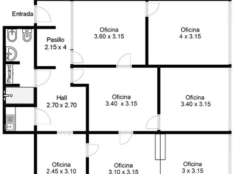 Oficina en Alquiler en Once, $ 750.000