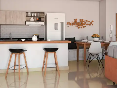 Departamento 3 ambientes con 1 baño