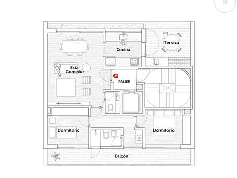 Montevideo 500, Piso 4