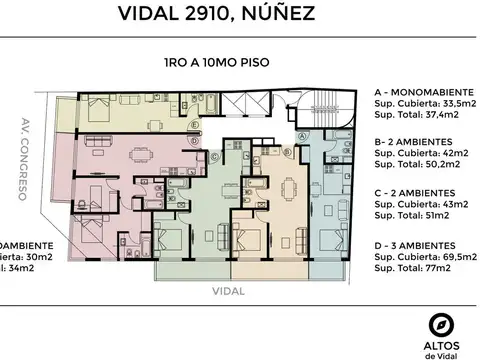 Departamento en Venta de 3 dormitorios