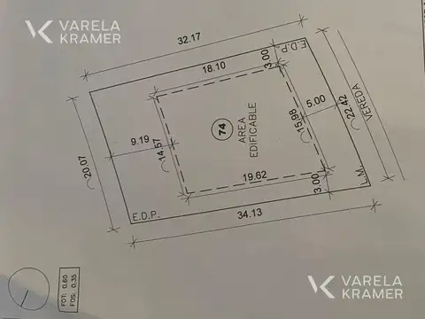 Terreno en Venta de 655,0 m2