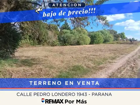 Terreno en Venta en Parana, Paraná