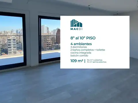 Excelente Departamento 4 ambientes a estrenar en Venta en Boedo
