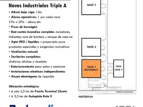 NAVES INDUSTRIALES EN ALQUILER EN ZÁRATE VALOR POR M2