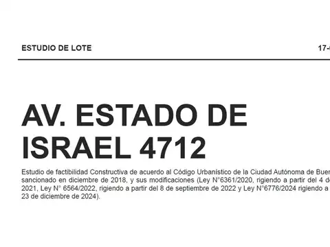 Avenida Estado De Israel 4700