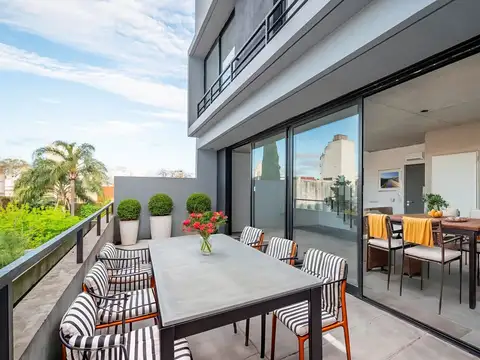 3 amb. - 2 cocheras fijas - estrenar - duplex - terraza.-