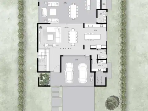 Casa 6 ambientes con 2 baños