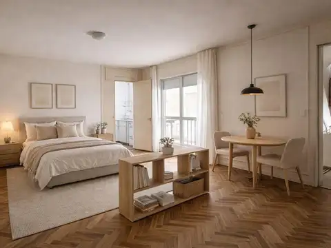 Departamento en venta en Caballito monoambiente con cocina separada