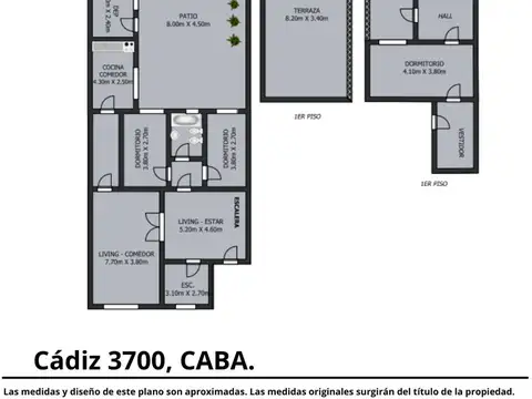 Depto Tipo Casa en Venta de 3 dormitorios
