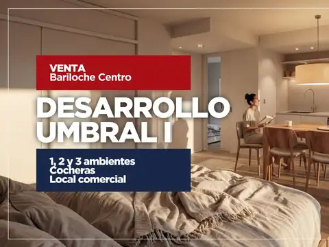Monoambiente de pozo - vista al lago bariloche