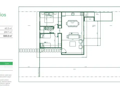 Casa 3 ambientes con 1 baño