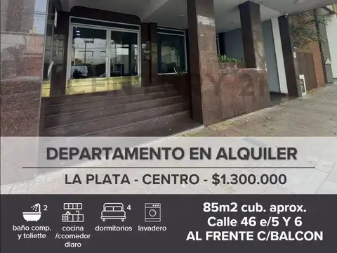 DEPARTAMENTO EN ALQUILER 4 DORMITORIOS, LA PLATA