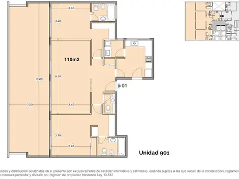 Departamento en Venta de 3 ambientes