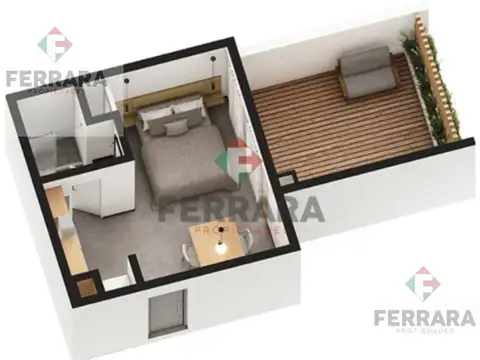 Venta Monoambiente en pozo en Bariloche