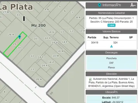 Avenida 1 entre 68 y 69 1700