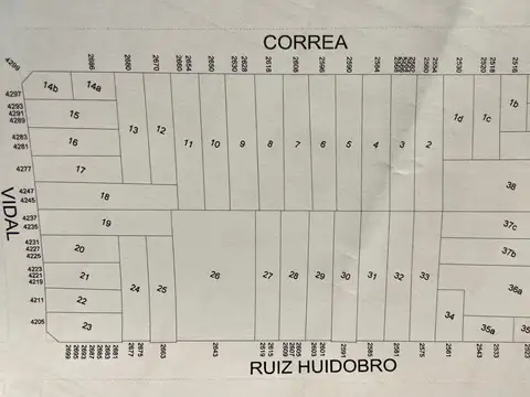 Terreno en Venta 8,66  mts Frente