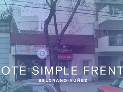 Terreno en Venta 27,03  mts Fondo