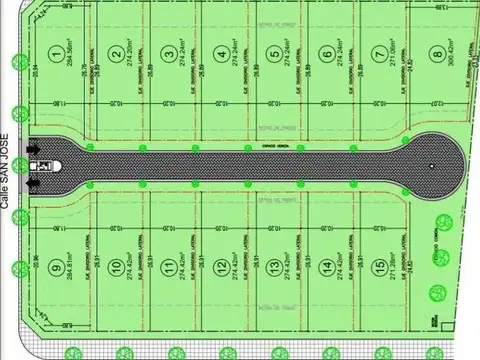 Terreno en Venta 10  mts Frente