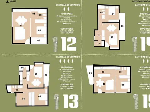 Depto Tipo Casa 2 ambientes con 1 baño