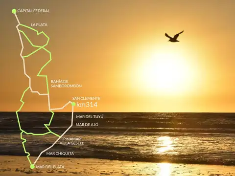 Lotes en Barrio frente al Mar, Casas de Mar km 314 Autovia 11 Partido de la Costa