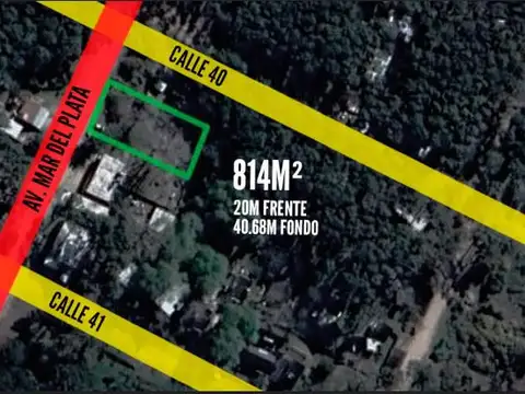 Terreno en venta - 814 mts2 - Mar Azul