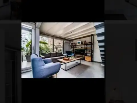 ALQUILER DÚPLEX AMOBLADO 3 AMBIENTES CON PARRILLA EN PALERMO