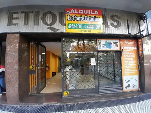 Local comercial en alquiler - Av. Corrientes -Villa Crespo